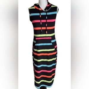 Bobbie Brooks Multicolor Striped Midi Dress
